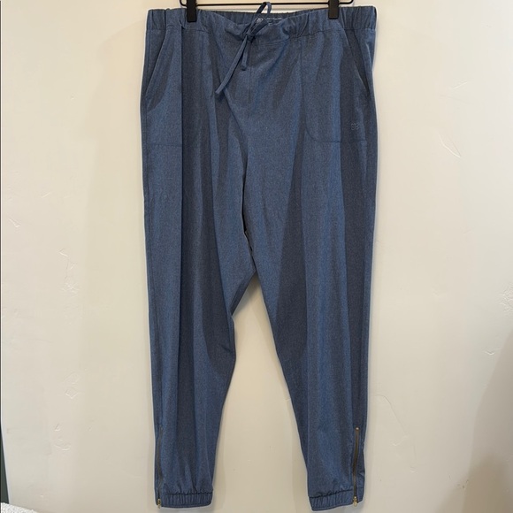 ALBION Light Blue Chambray Jetsetters Jogger Pants
Ankle Zippers Size XL - Picture 5 of 10